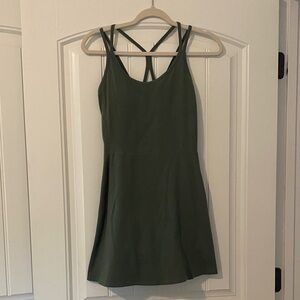 Old Navy Olive Green Mini Dress with Strappy Back